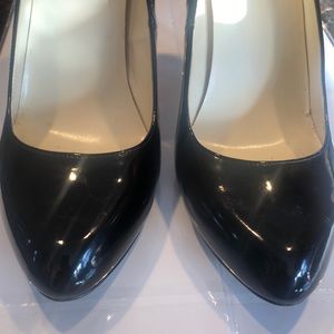 Max Studio black patent leather heels